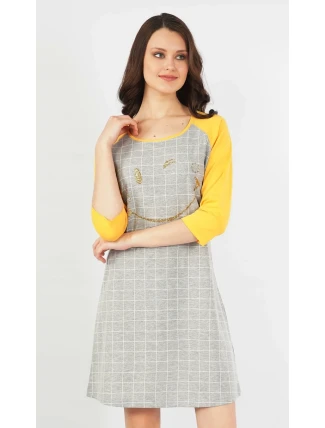 Dámská noční košile s tříčtvrtečním rukávem Úsměv Dámská noční košile s tříčtvrtečním rukávem Úsměv