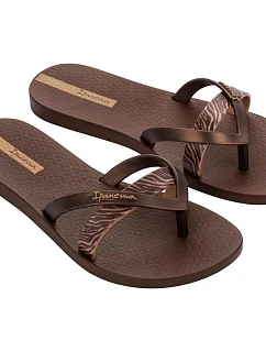 Ipanema dámské žabky Kirei módní pohodlné hnědé na pláž dámské