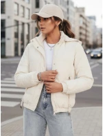 Dámská přechodná prošívaná bunda ZERNI bílá FashionStreet TY4176