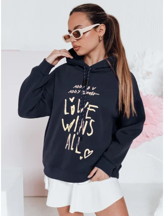 Dámská oversize mikina LOVEWILL navy blue FashionStreet BY1467
