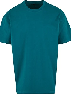 Build your Brand BY 102 Oversize tričko z těžké bavlny 56.0102 retro green