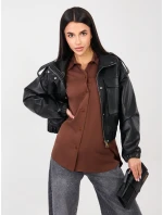 Košile LK KS 510197.12P hnědá