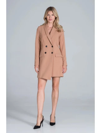 Dámské šaty M822 Brown - Figl Dámské šaty M822 Brown - Figl