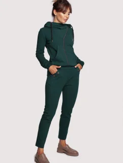 Dámské kalhoty B243 tmavě zelené - BeWear