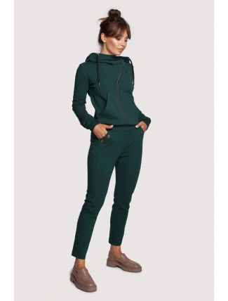 Dámské kalhoty B243 tmavě zelené - BeWear Dámské kalhoty B243 tmavě zelené - BeWear