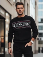 Pánský černý svetr FashionStreet WX2276