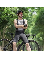 Cyklistické kraťasy Rockbros RK2002M s kšandami a vložkou, velikost M – černé Cyklistické kraťasy Rockbros RK2002M s kšandami a vložkou, velikost M – černé