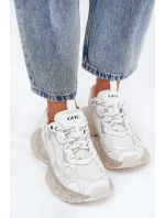 Dámské Kožené Tenisky GOE RR2N4083 Béžové