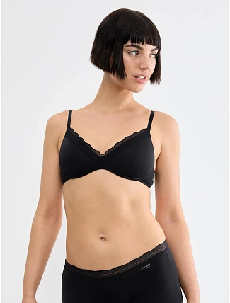 Dámská podprsenka sloggi GO Blush PU Bra Black černá - SLOGGI Dámská podprsenka sloggi GO Blush PU Bra Black černá - SLOGGI