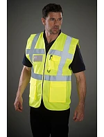Yoko HVW 801 Hi-Vis multifunkční vesta 79.W801 lime Yoko HVW 801 Hi-Vis multifunkční vesta 79.W801 lime