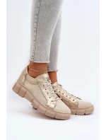 Dámská kožená obuv Maciejka 05850-22 Světle béžová
