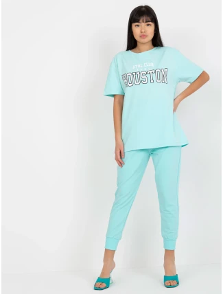 Dámské tričko EM TS 527 1.26X mentolová - FPrice Dámské tričko EM TS 527 1.26X mentolová - FPrice