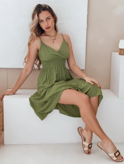 MISSBREEZE FashionStreet zelené midi šaty EY2623