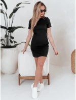 Dámské pruhované mini šaty RIBBINA černé FashionStreet EY2581