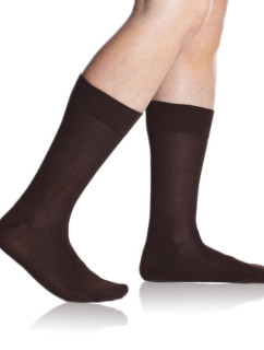Bambusové klasické pánské ponožky BAMBUS COMFORT SOCKS - BELLINDA - hnědá