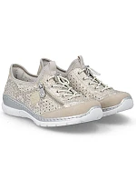 Dámská zlatá prolamovaná sportovní obuv Rieker L3252-92