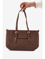 Taška Shopper z imitace semiše Taupe Araminta