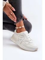 Dámské tenisky vyrobené z eko kůže bílé Vinelli Dámské tenisky vyrobené z eko kůže bílé Vinelli