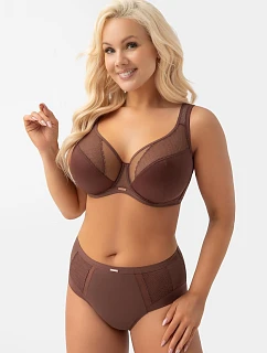 Kalhotky Gorsenia K442/1 Luisse čokoládové S–3XL