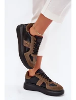 Dámské Kožené Tenisky Na Platformě Daniel Lopez Just Dare SS2D4001 Černé