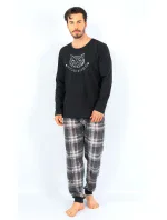 Pánské pyžamo dlouhé Sova