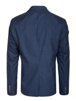 Pánské jednořadové sako v tmavě modré barvě FashionStreet MX0628