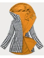 Oboustranná vypasovaná dámská bunda ve žluté-pepito barvě (M-163) Oboustranná vypasovaná dámská bunda ve žluté-pepito barvě (M-163)