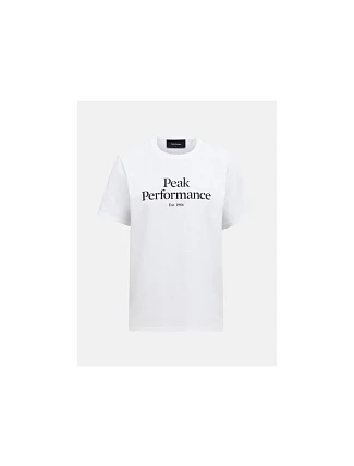 Pánské tričko PEAK PERFORMANCE M Original Tee, bílá barva Pánské tričko PEAK PERFORMANCE M Original Tee, bílá barva