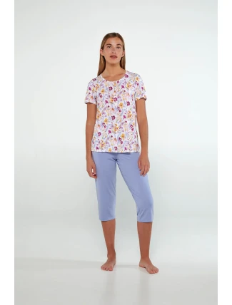 Vamp - Pyžamo s knoflíkovou légou 20032 - Vamp Vamp - Pyžamo s knoflíkovou légou 20032 - Vamp