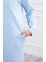 Šaty s kravatou modré Šaty s kravatou modré