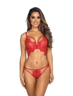 Dámská podprsenka / polokorzet V-9581 Červená - Axami Dámská podprsenka / polokorzet V-9581 Červená - Axami