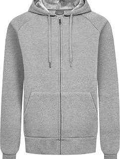 Promodoro 5500 Unisex mikina s kapucí z těžké bavlny 40.5500 heather grey