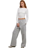 New Morning Studios NM 048 Dámské tepláky "Wideleg" 57.0048 heather grey