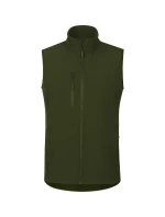 Trail softshellová vesta pánská military