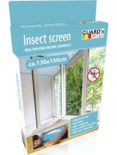 MOSKYTIÉRA DO OKNA 130X150 ČERNÝ POLYESTER + PÁSEK NA SUCHÝ ZIP