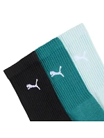 Ponožky Puma Crew, 3 páry, černé, mořská zeleň, světle modré, 880355, velikost 41 Ponožky Puma Crew, 3 páry, černé, mořská zeleň, světle modré, 880355, velikost 41