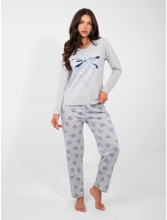 Pyžamo DU PI FP 008.30 šedé