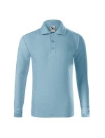 Pique Polo LS polokošile dětská nebesky modrá