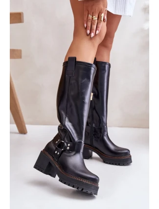 Kozačky na podpatku  model 201305 Step in style