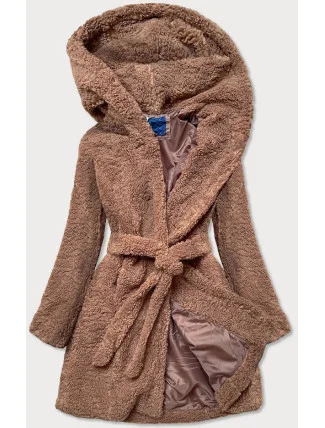 Hnědá dámská bunda "beránek" (GSQ2229) Hnědá dámská bunda "beránek" (GSQ2229)