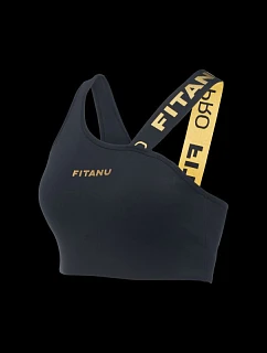Dámská sportovní podprsenka FRAYA W černo-zlatá - Fitanu