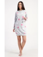Dámské domácí šaty s dlouhým rukávem Hvězdy
