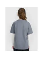 Dívčí tričko oversize s potiskem 4F 4FJWAW25TTSHF2387-23S