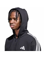 Pánská mikina adidas Essentials 3-Stripes Fleece Full-Zip Hoodie, černá, KY6559 Pánská mikina adidas Essentials 3-Stripes Fleece Full-Zip Hoodie, černá, KY6559