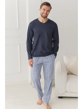 3669 PÁNSKÉ DLOUHÉ PYŽAMO DORIAN 3XL–4XL 3669 PÁNSKÉ DLOUHÉ PYŽAMO DORIAN 3XL–4XL