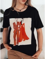 Dámské tričko COMDI černé FashionStreet RY2583 Dámské tričko COMDI černé FashionStreet RY2583