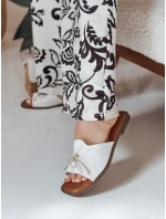 Dámské žabky s mašlí KISSBOW white FashionStreet ZY0755