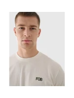 Pánské tričko oversize s potiskem a dlouhým rukávem 4F 4FWAW24TLONM315-11S