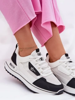 Dámské boty na platformě Big Star HI-POLY SYSTEM – bílo-černé