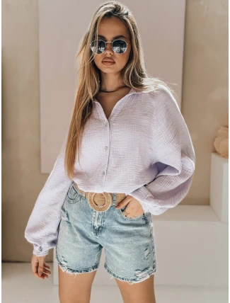 Dámské džínové šortky s páskem HOT SUMMER blue FashionStreet SY0485